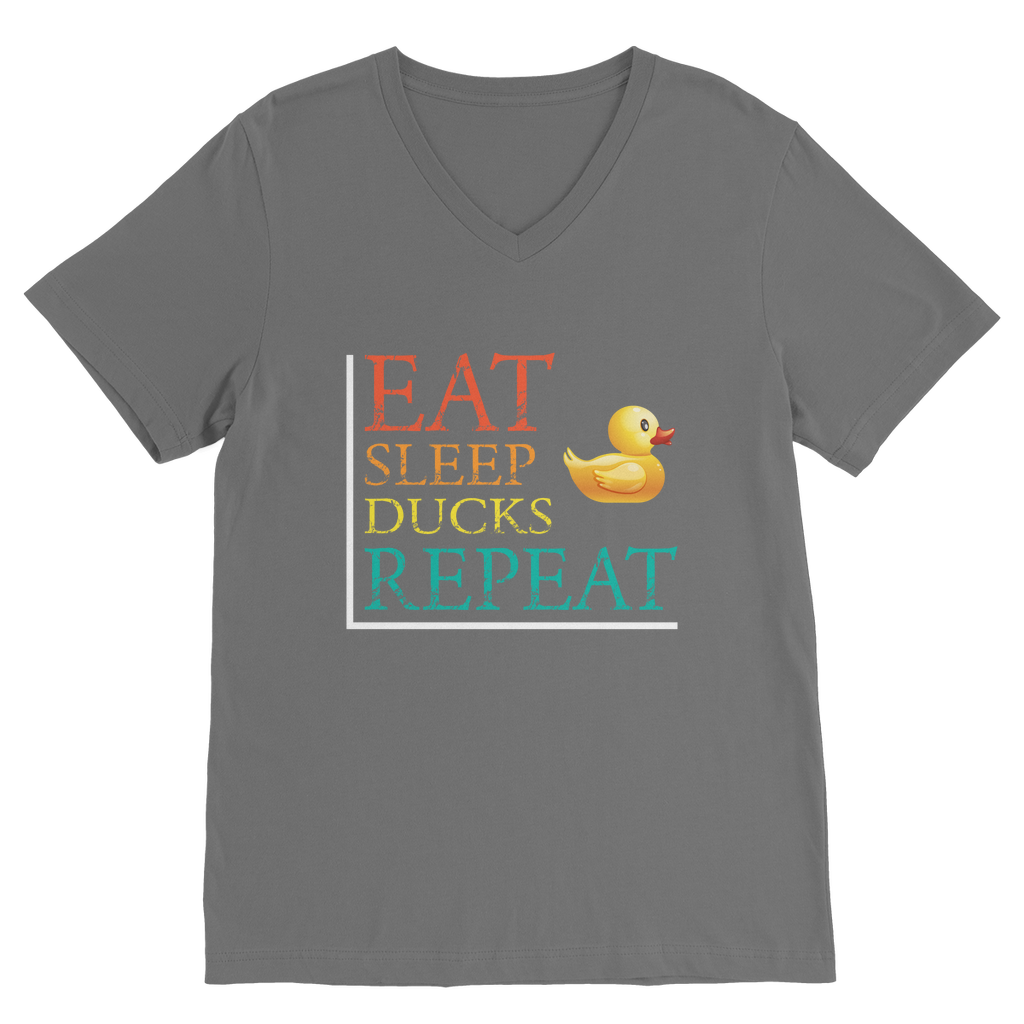 Eat Sleep Ducks Repeat Classic V-Neck T-Shirt