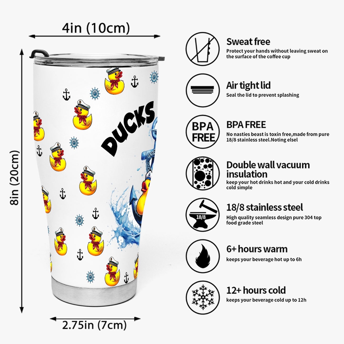 Ducks Ahoy Adventure Stainless Steel Tumblers
