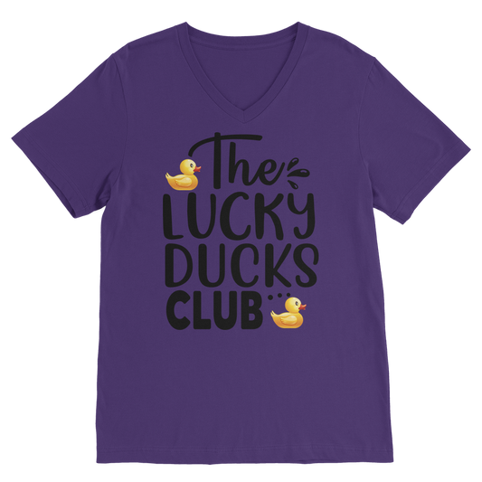Lucky Ducks Club Classic V-Neck T-Shirt