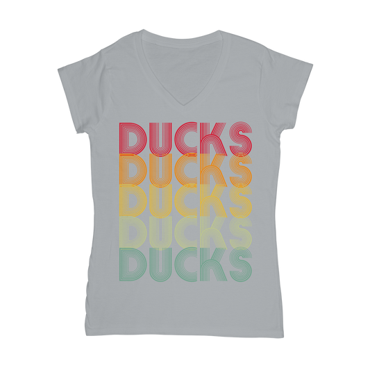 Ducks Ducks Ducks Classic Women's V-Neck T-Shirt