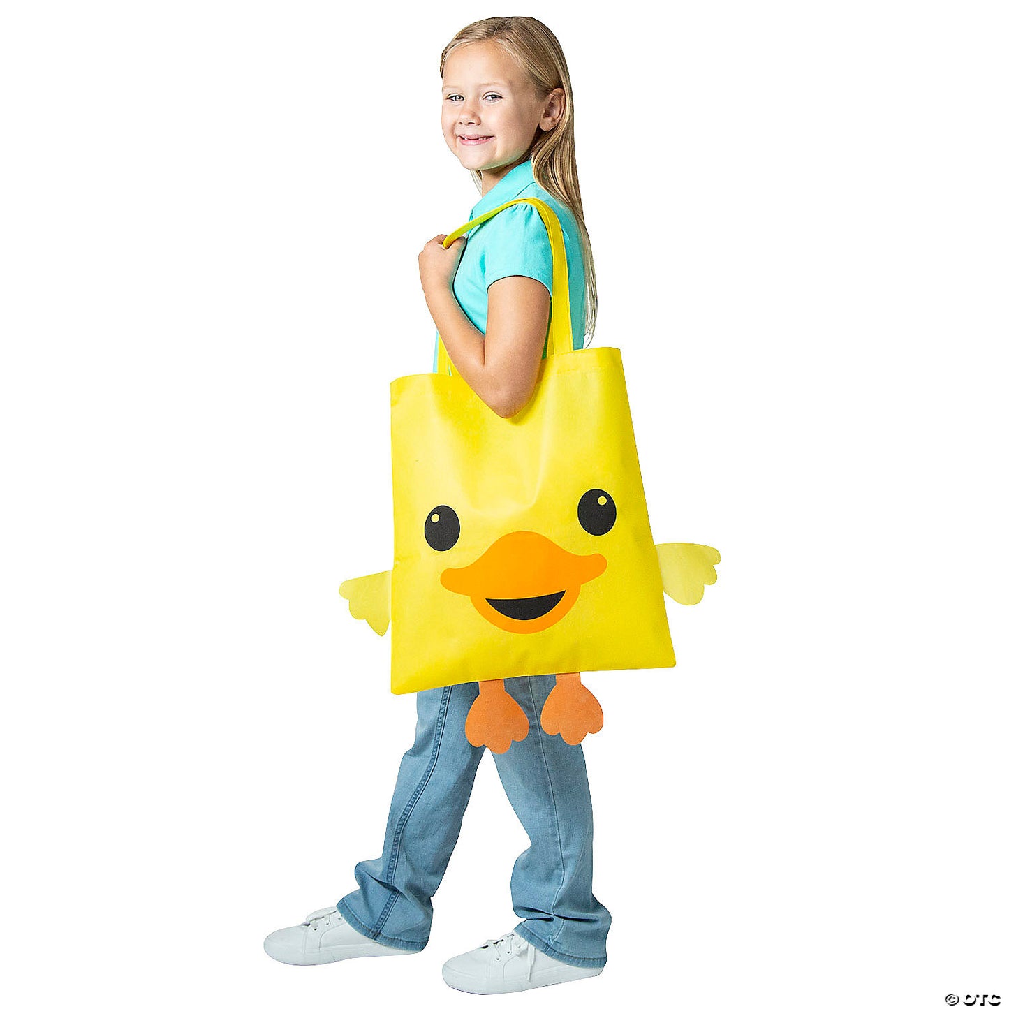15" x 17" Large Yellow Duck Nonwoven Tote Bags