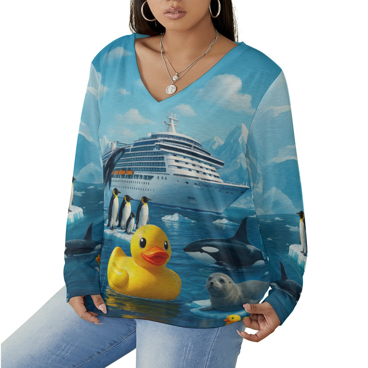 Antarctica Adventure Women's Long Sleeve T-Shirt
