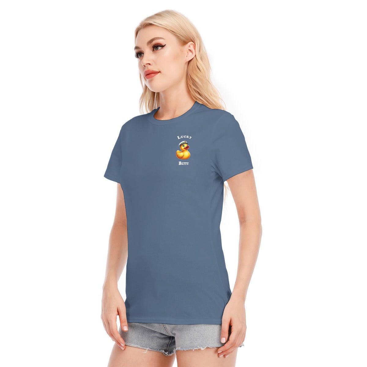 All-Over Print Women's Round Neck T-Shirt | 190GSM Cotton