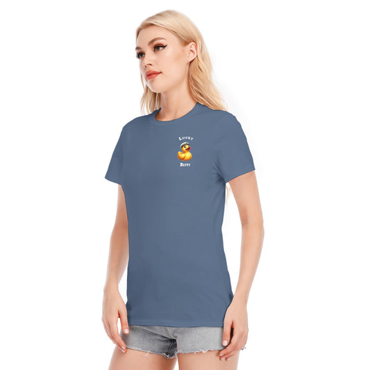 All-Over Print Women's Round Neck T-Shirt | 190GSM Cotton