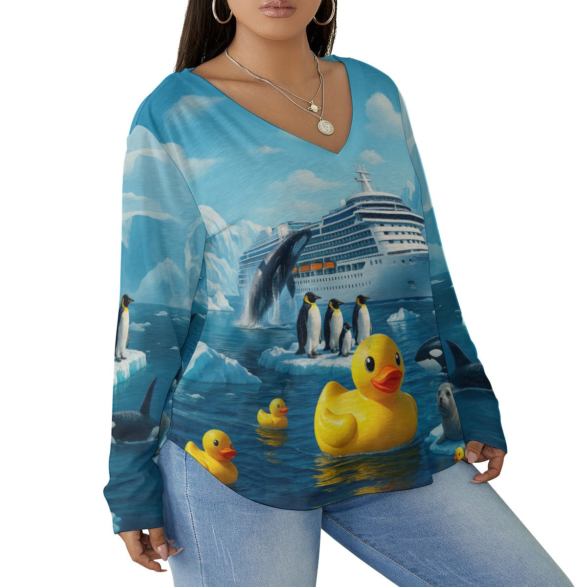 Antarctica Adventure Women's Long Sleeve T-Shirt