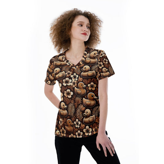 Sandstone Jungle V-Neck Tee