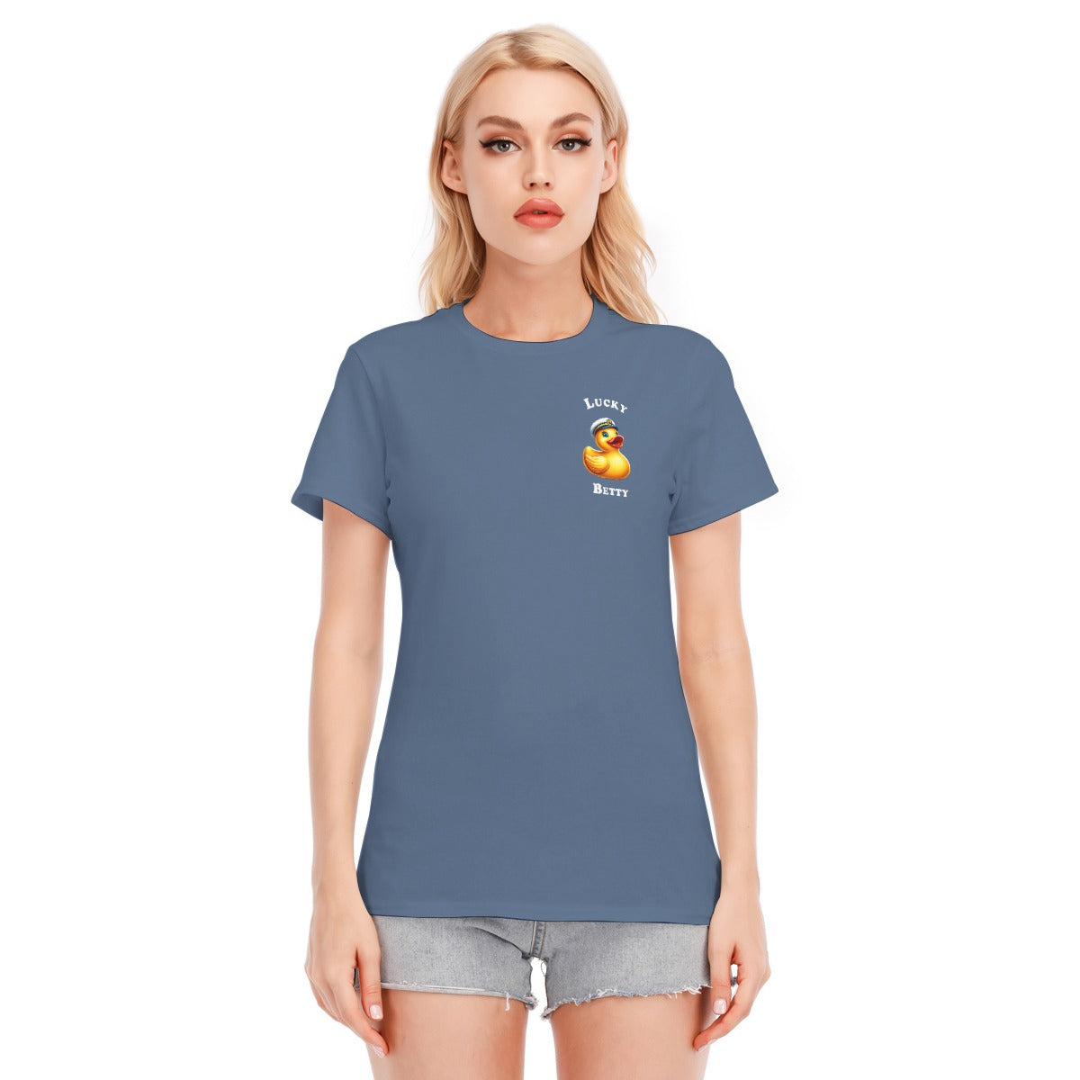 All-Over Print Women's Round Neck T-Shirt | 190GSM Cotton