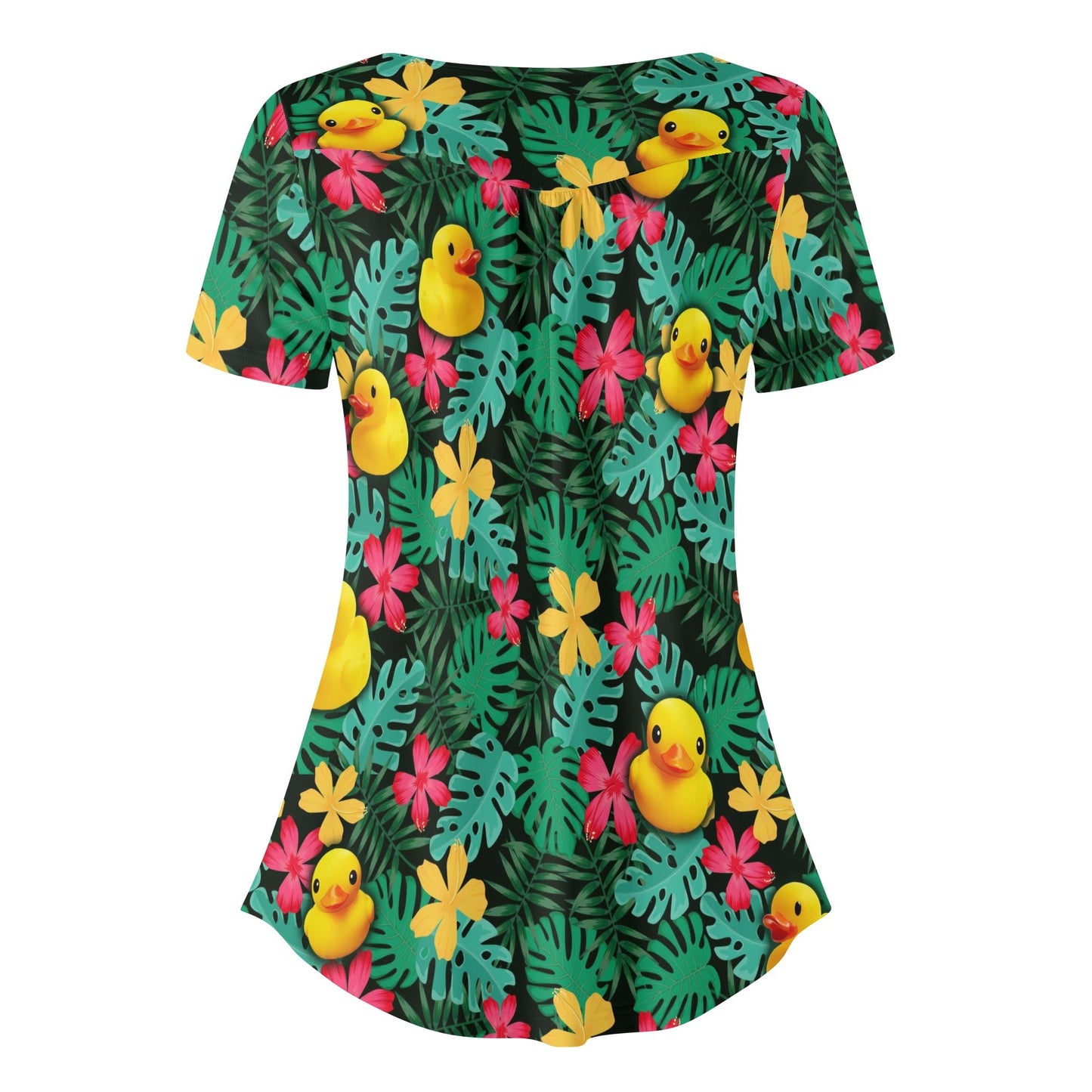 Fern Duckin Womens Scoop Neck Short Sleeved Blouse