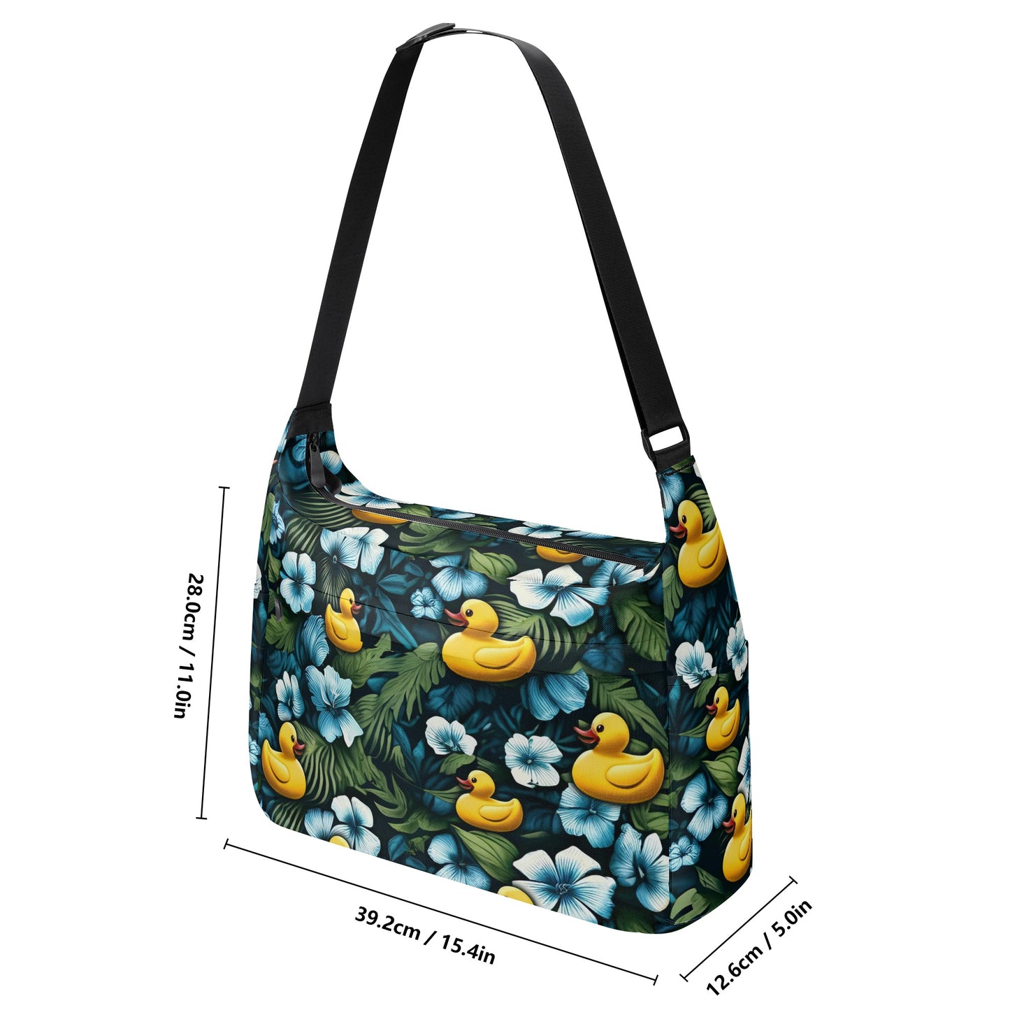Royal Blue Hawaiian Messenger Bag