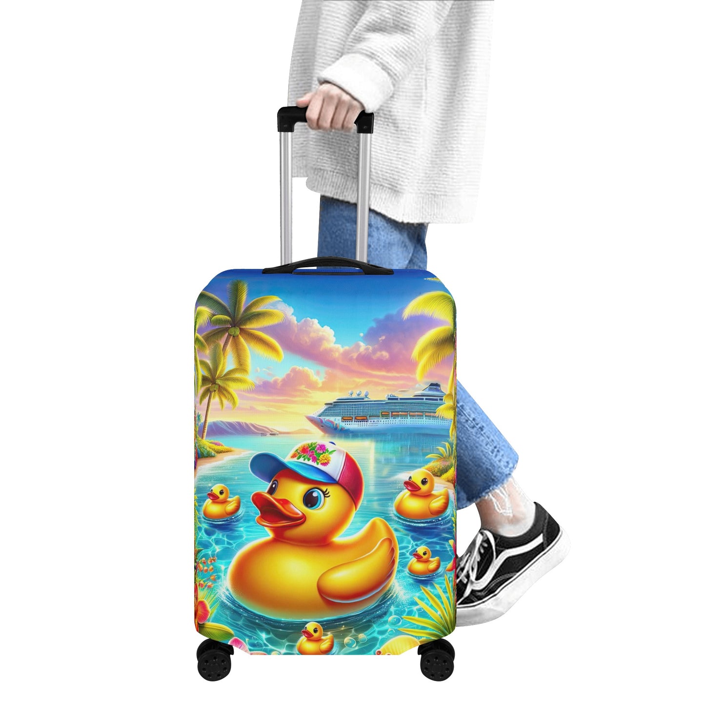 Sundown Splash Luggage Cover