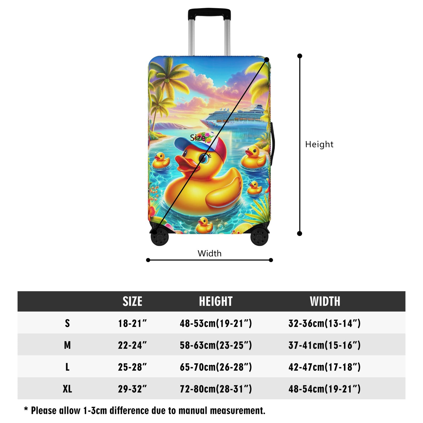 Sundown Splash Luggage Cover