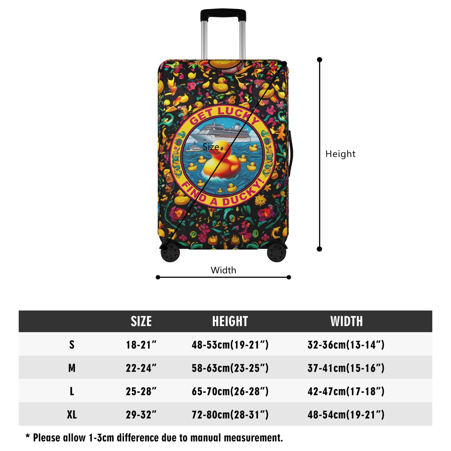 Get Lucky, Find a Ducky Luggage Cover