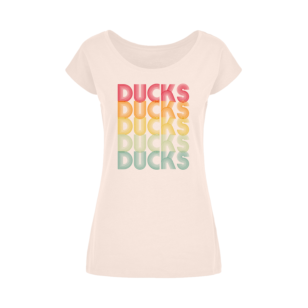 Ducks Ducks Ducks Wide Neck Womens T-Shirt XS-5XL