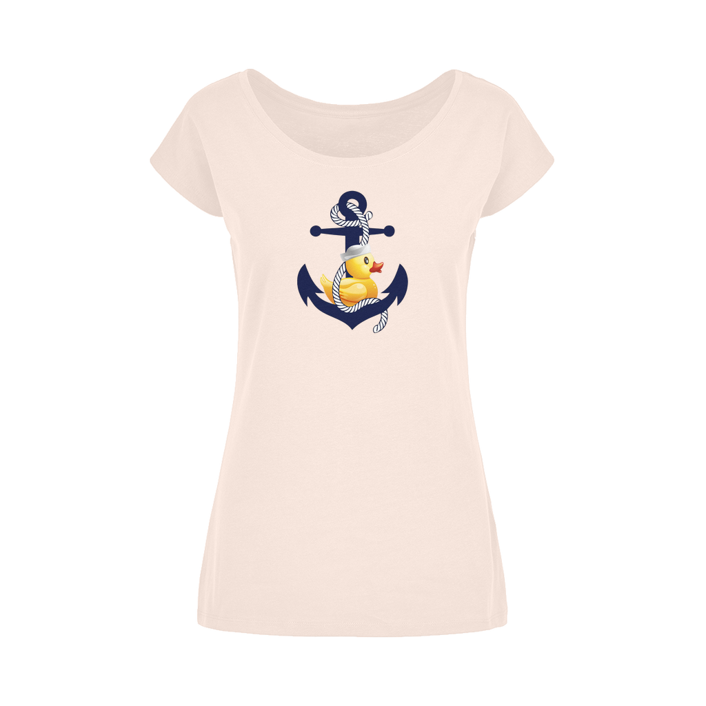 Ahoy Ducky Wide Neck Womens T-Shirt XS-5XL