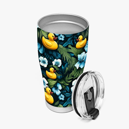 Ducky Royal Blue Hawaiian Stainless Steel Tumblers