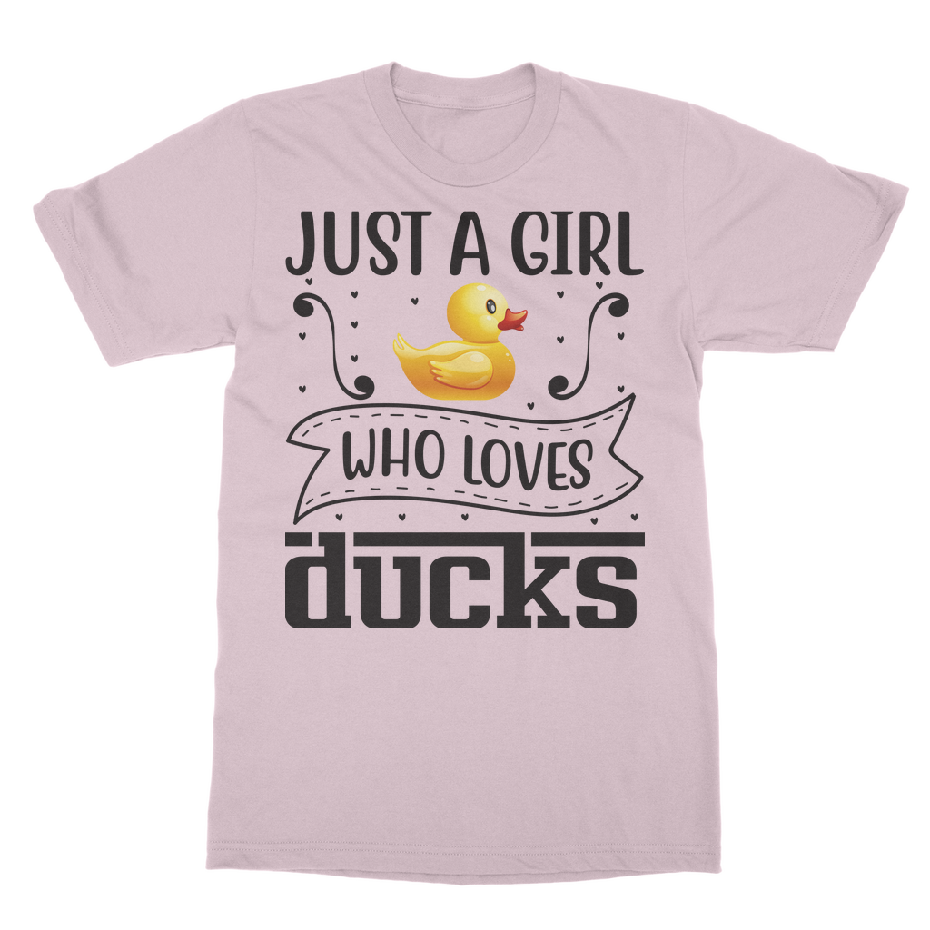 Just a Girl Who Loves Ducks Classic Adult T-Shirt