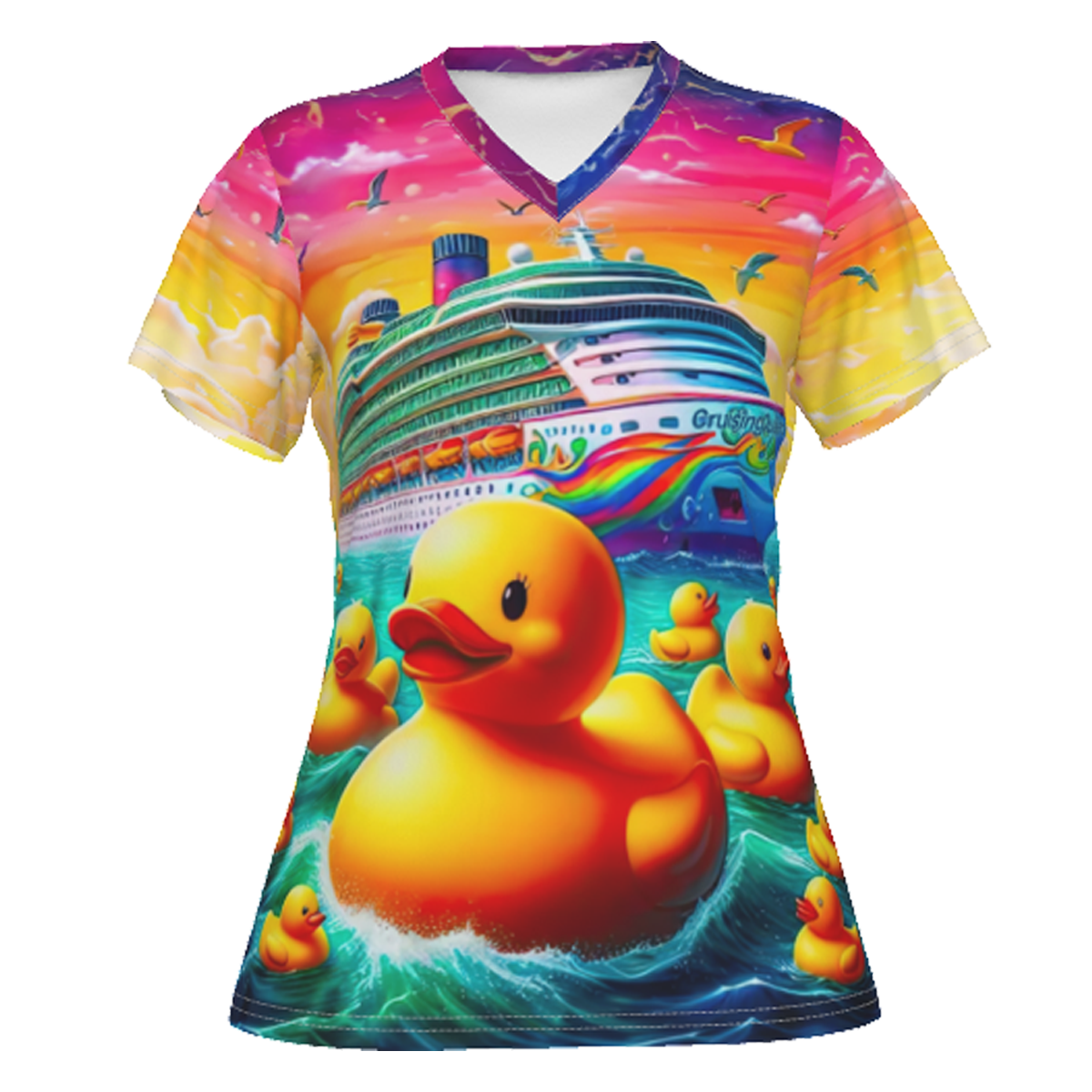 Women's Quacktastic Voyage: Sunset Splash