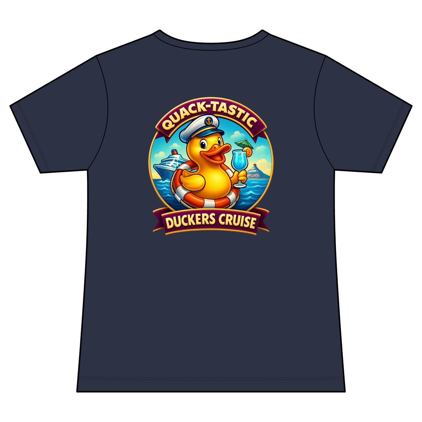 Quacktastic Duckers Cruise Women's V-Neck Tee