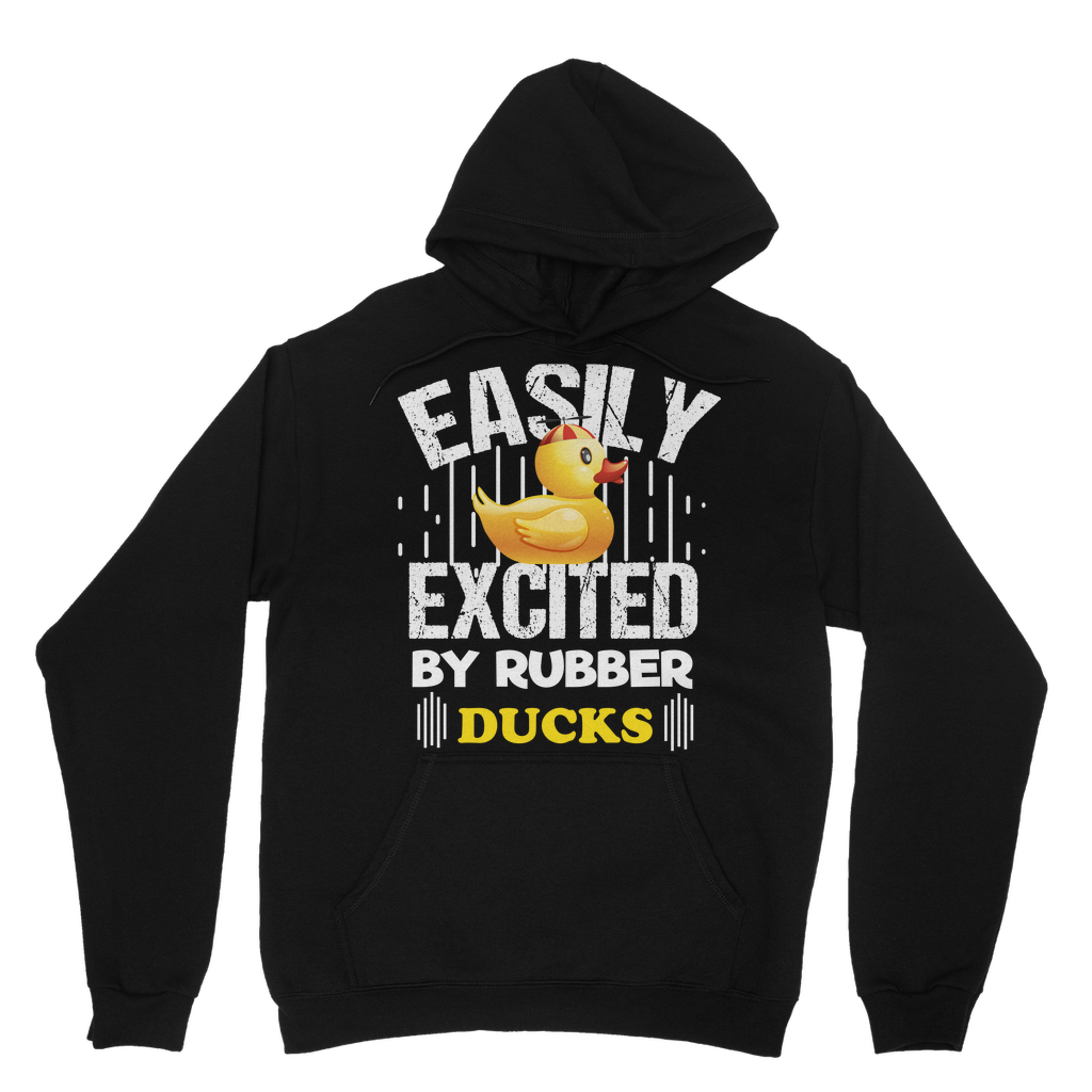 Easily Excited by Rubber Ducks Classic Adult Hoodie