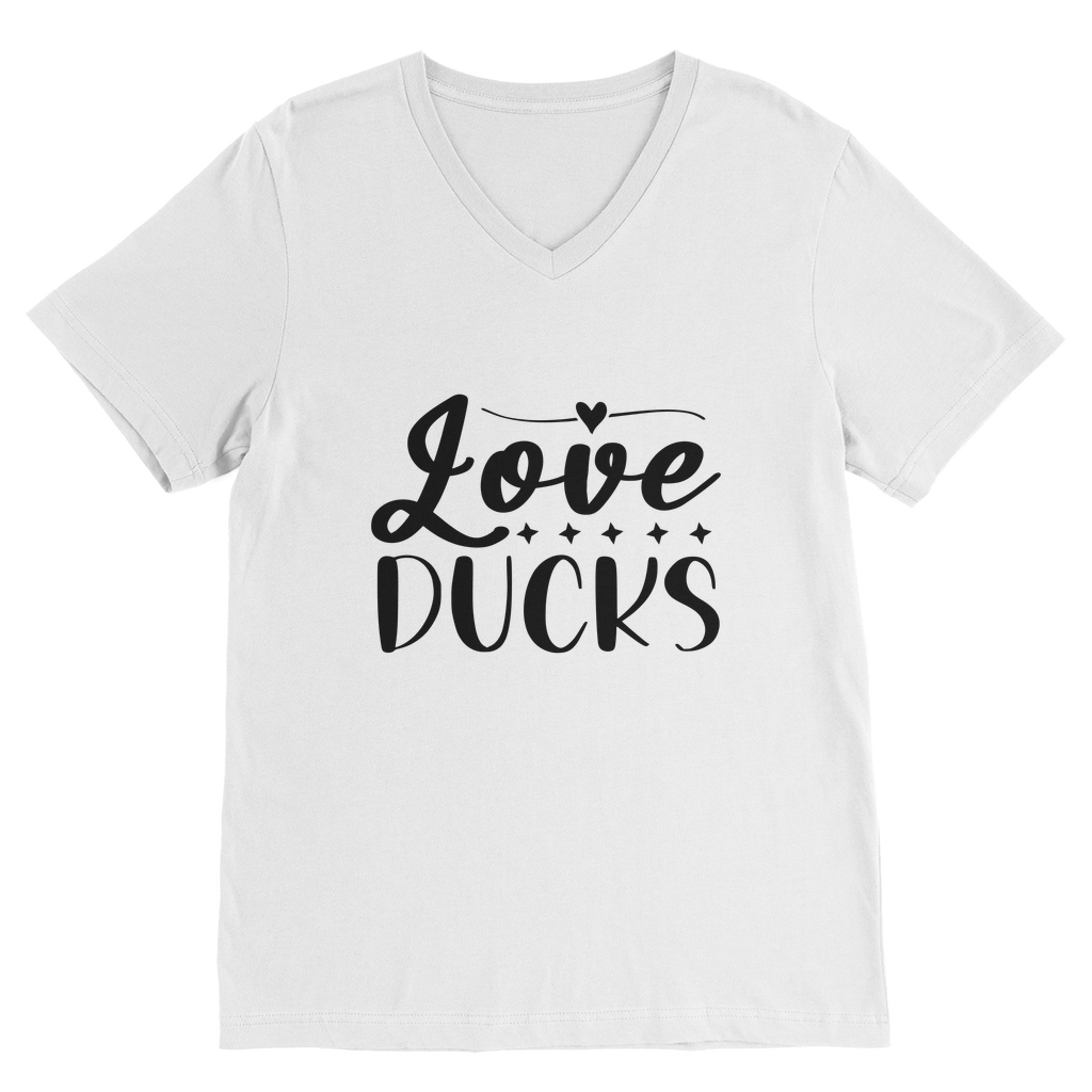 Love Ducks Classic V-Neck T-Shirt