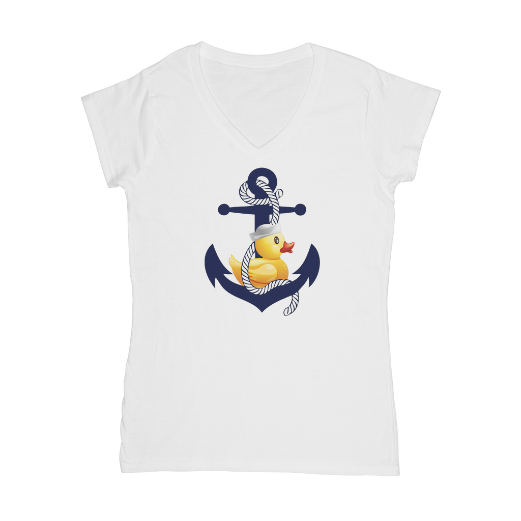 Ahoy Ducky Classic Women's V-Neck T-Shirt