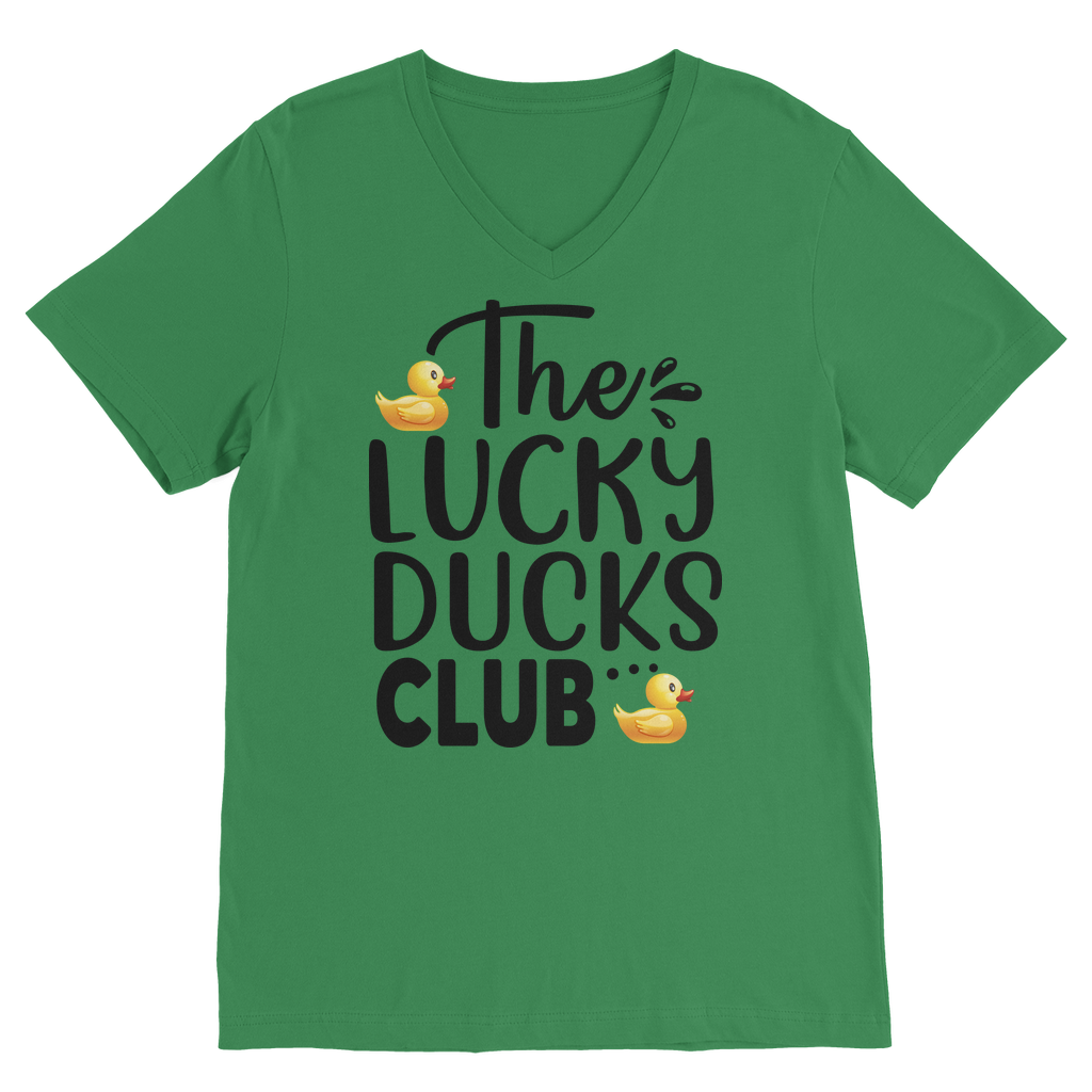 Lucky Ducks Club Classic V-Neck T-Shirt