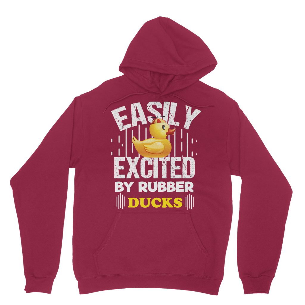 Easily Excited by Rubber Ducks Classic Adult Hoodie
