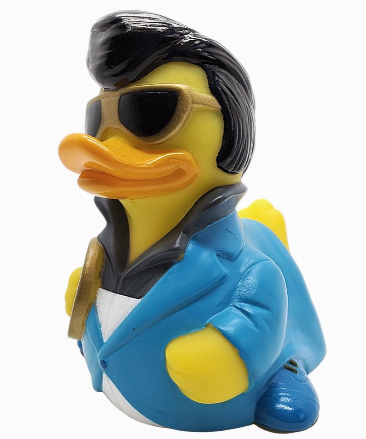 Blue Suede Duck Collectible Rubber Duck