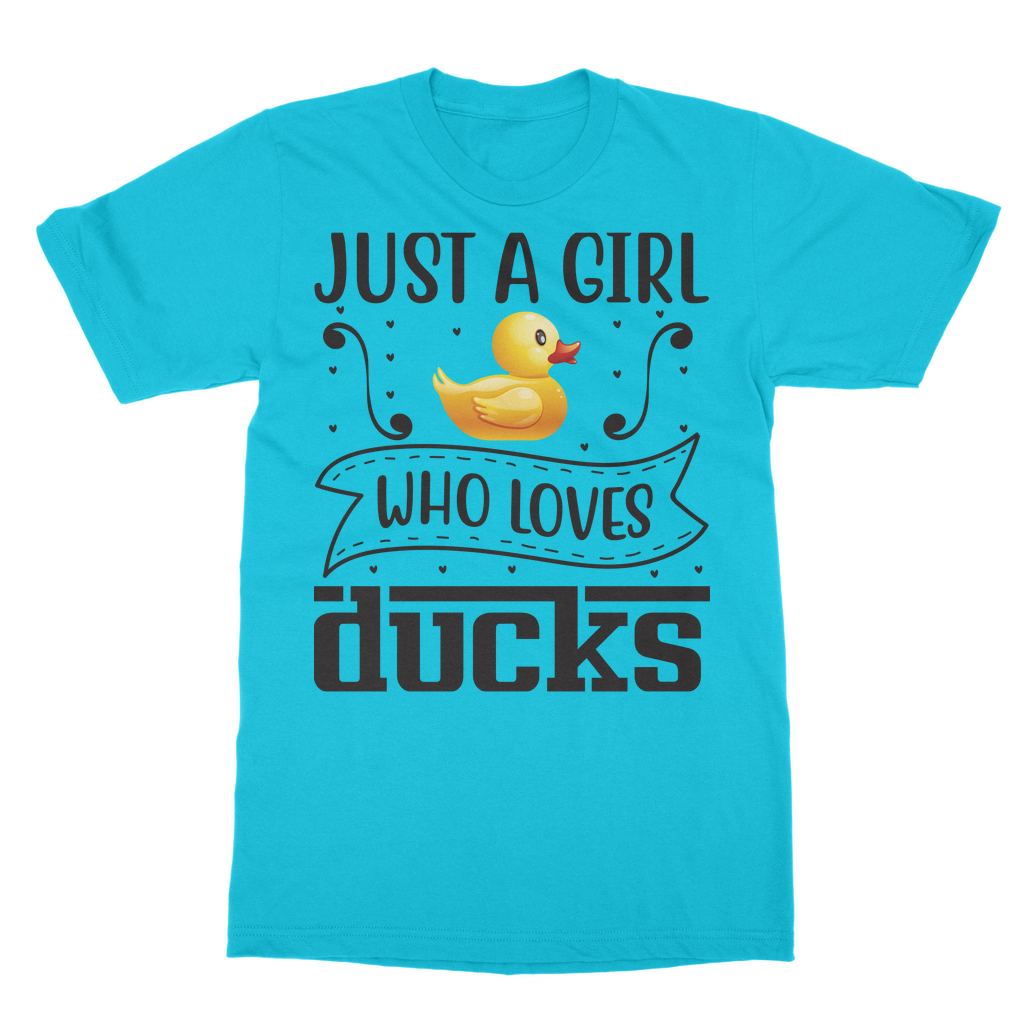 Just a Girl Who Loves Ducks Classic Adult T-Shirt