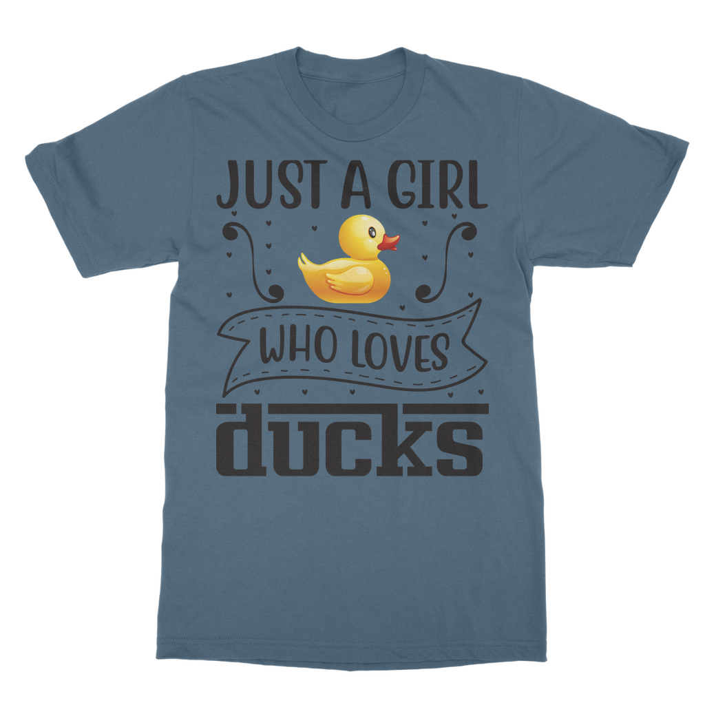 Just a Girl Who Loves Ducks Classic Adult T-Shirt