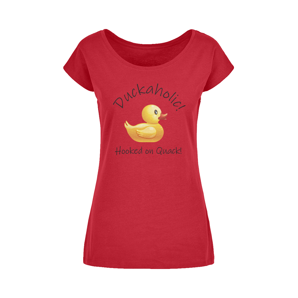 Duckaholic Wide Neck Womens T-Shirt XS-5XL