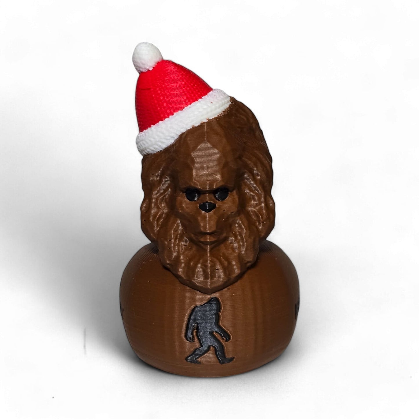 Bigfoot Santa- - 3D Printed Christmas Duck and Ornament