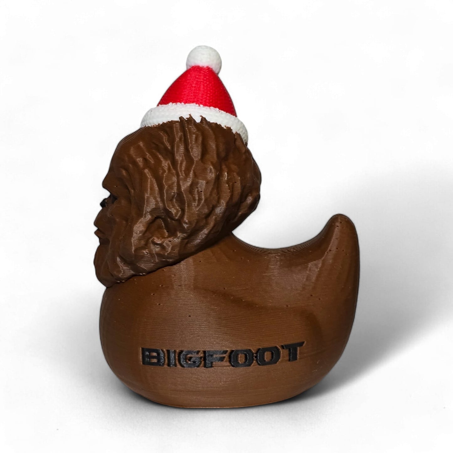 Bigfoot Santa- - 3D Printed Christmas Duck and Ornament