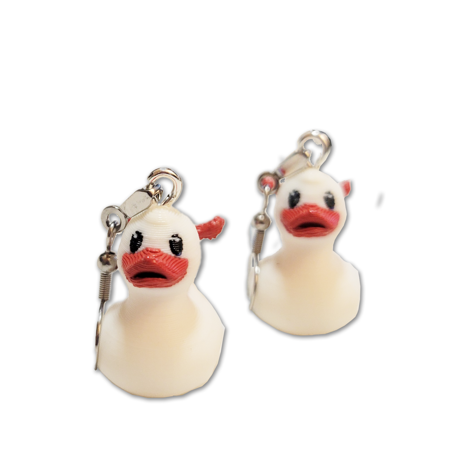 Carnival Dangle Duck Earrings