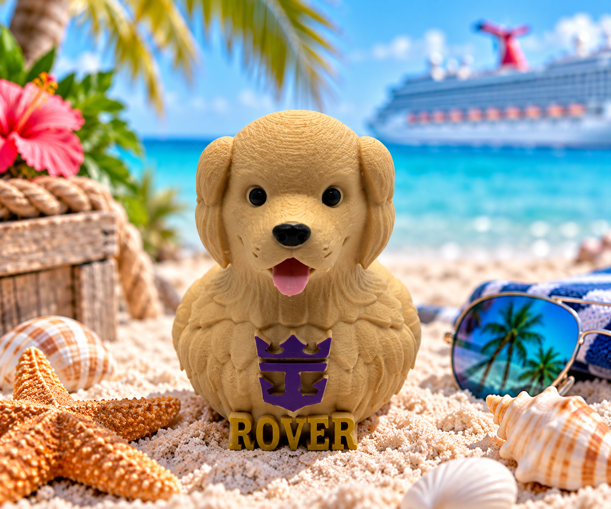 Set of 10 Icon of the Seas Rover dog ducks