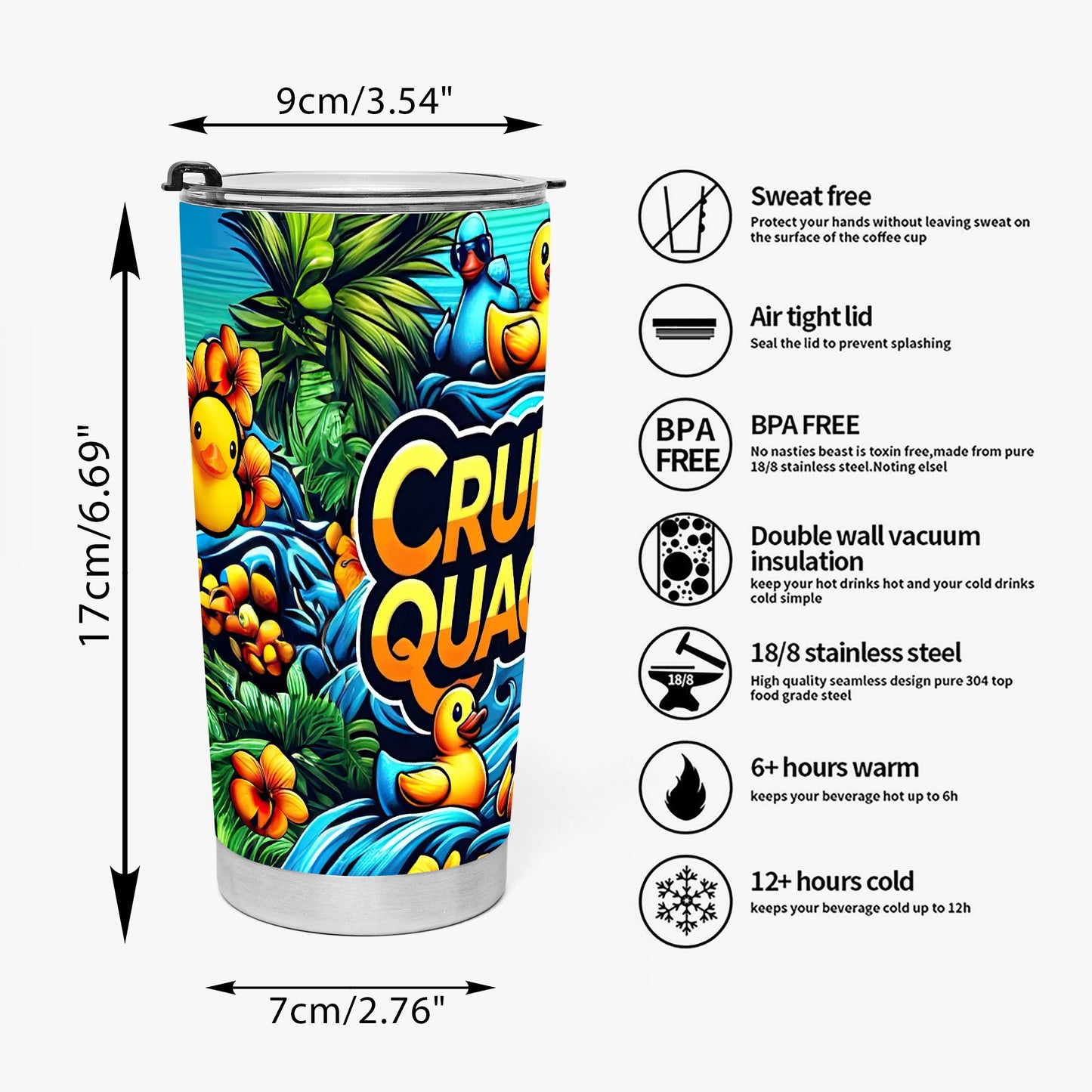 Cruising Quackers Stainless Steel Tumblers
