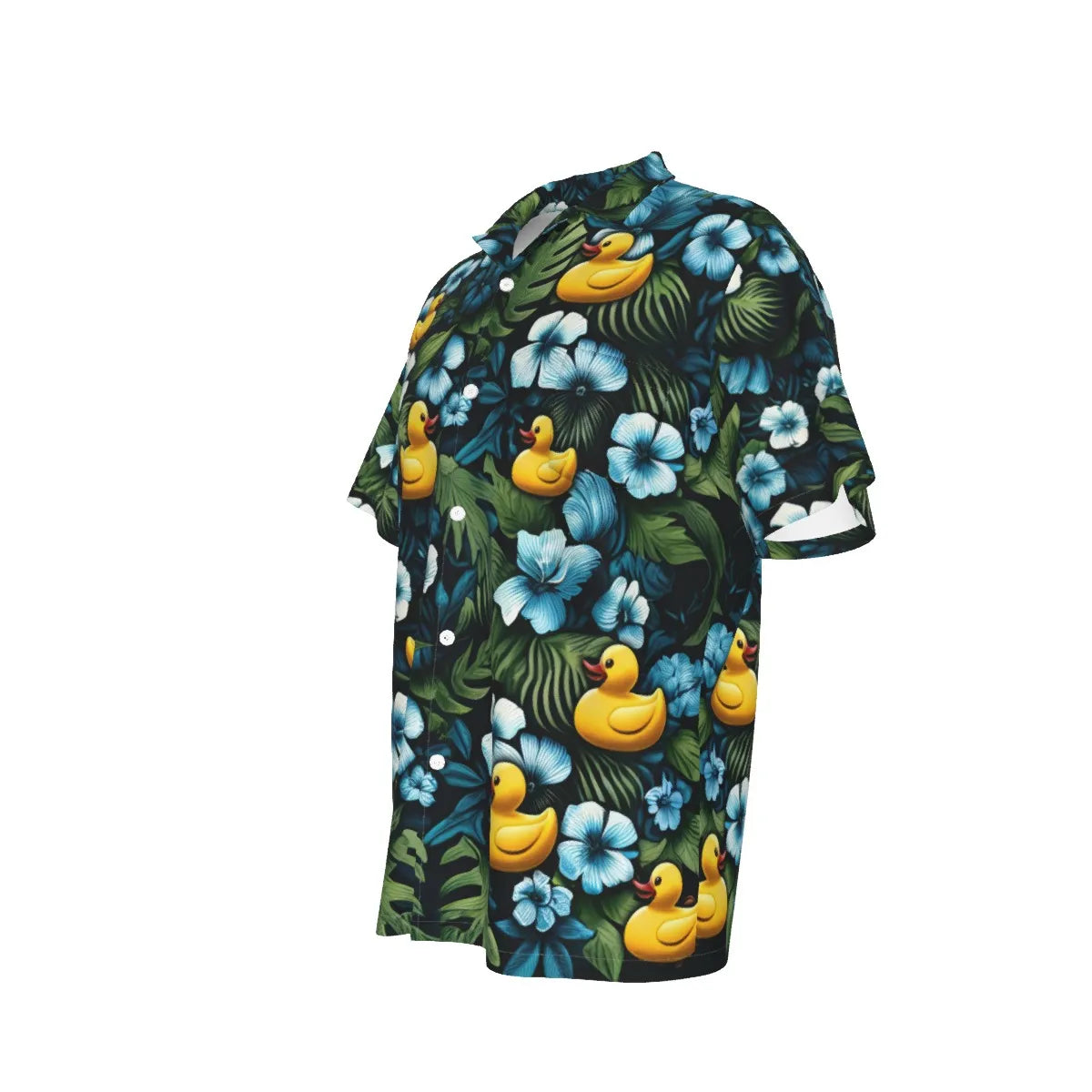 Ducky Royal Blue Hawaiian Shirt With Pocket