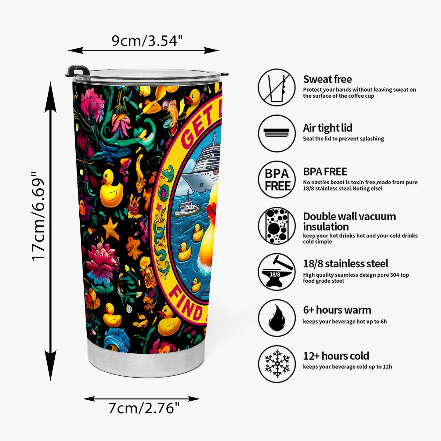 Get Lucky, Find a Ducky Stainless Steel Tumblers