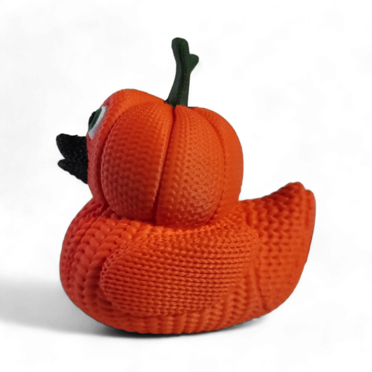 Pumpkin Head Crochet Duck