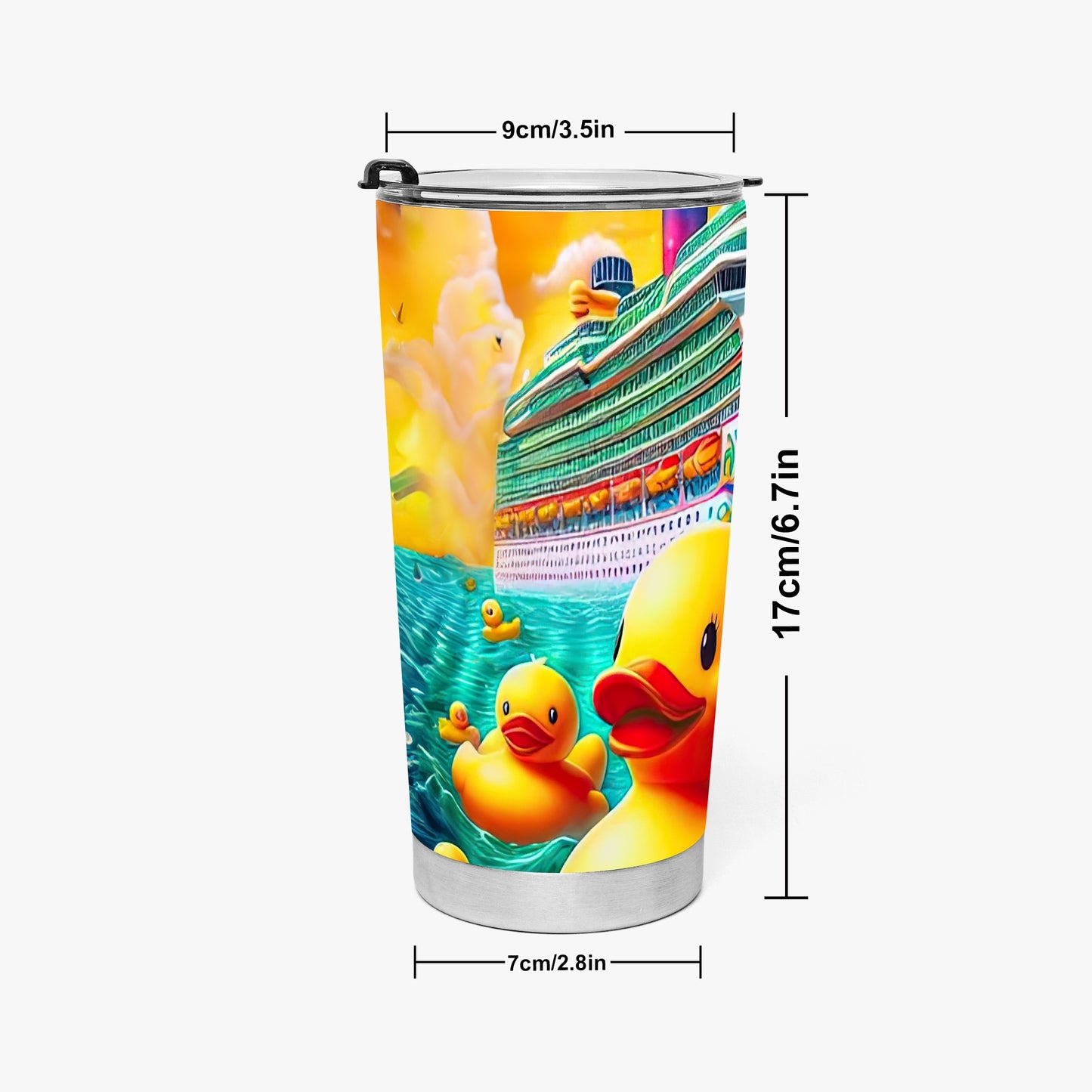 Sunset Splash Stainless Steel Tumbler