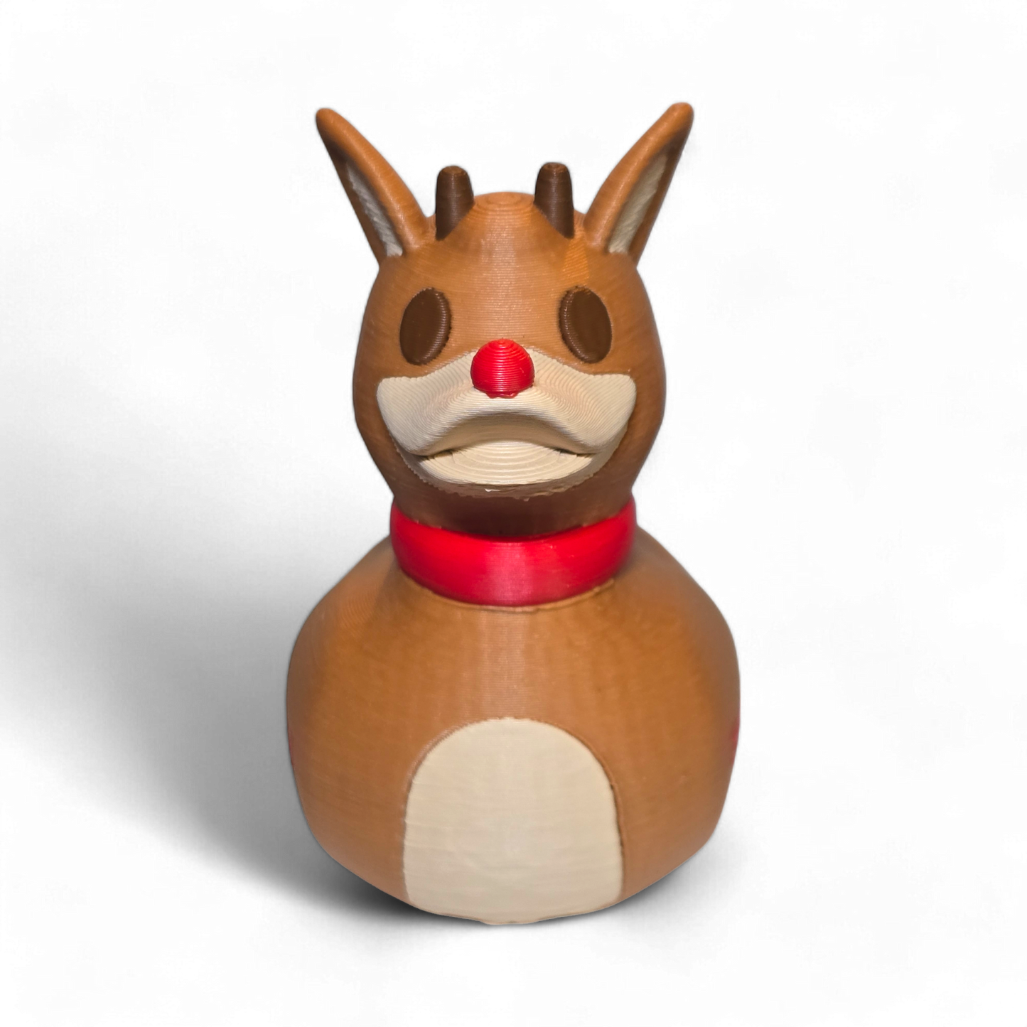 Rudy the Red-Nosed - 3D Printed Christmas Duck and Ornament