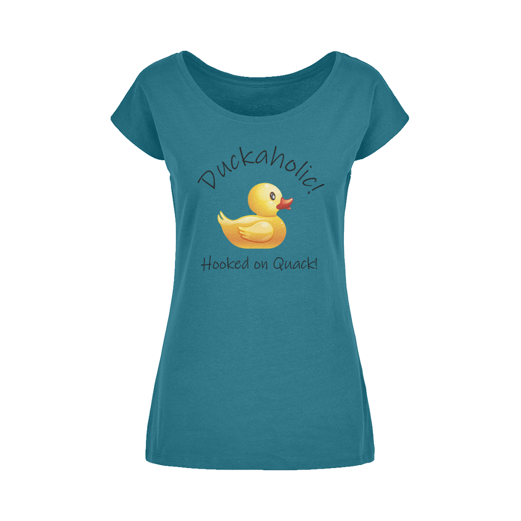 Duckaholic Wide Neck Womens T-Shirt XS-5XL