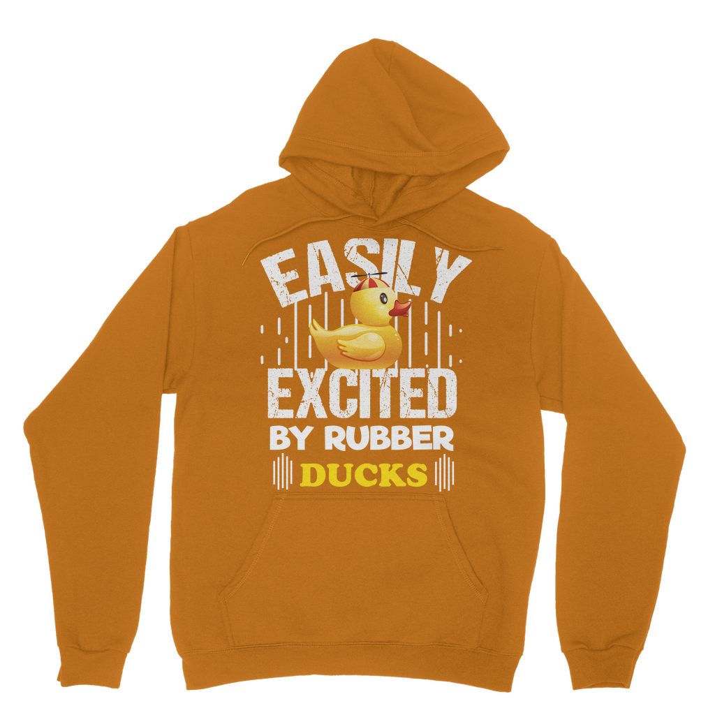 Easily Excited by Rubber Ducks Classic Adult Hoodie