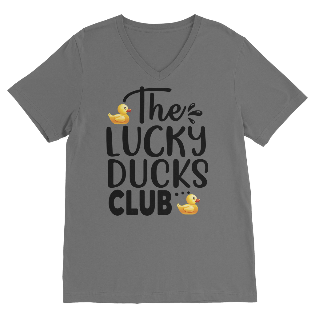 Lucky Ducks Club Classic V-Neck T-Shirt