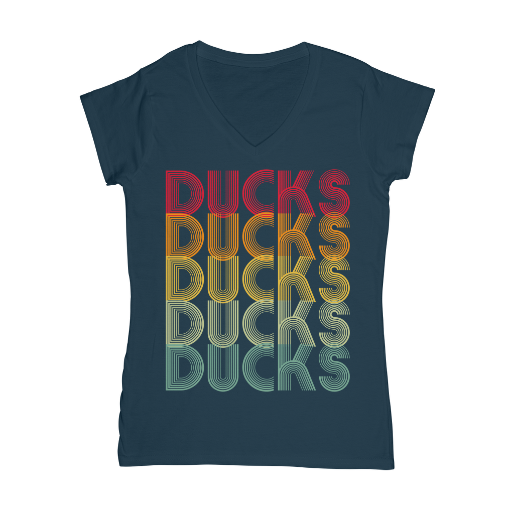 Ducks Ducks Ducks Classic Women's V-Neck T-Shirt
