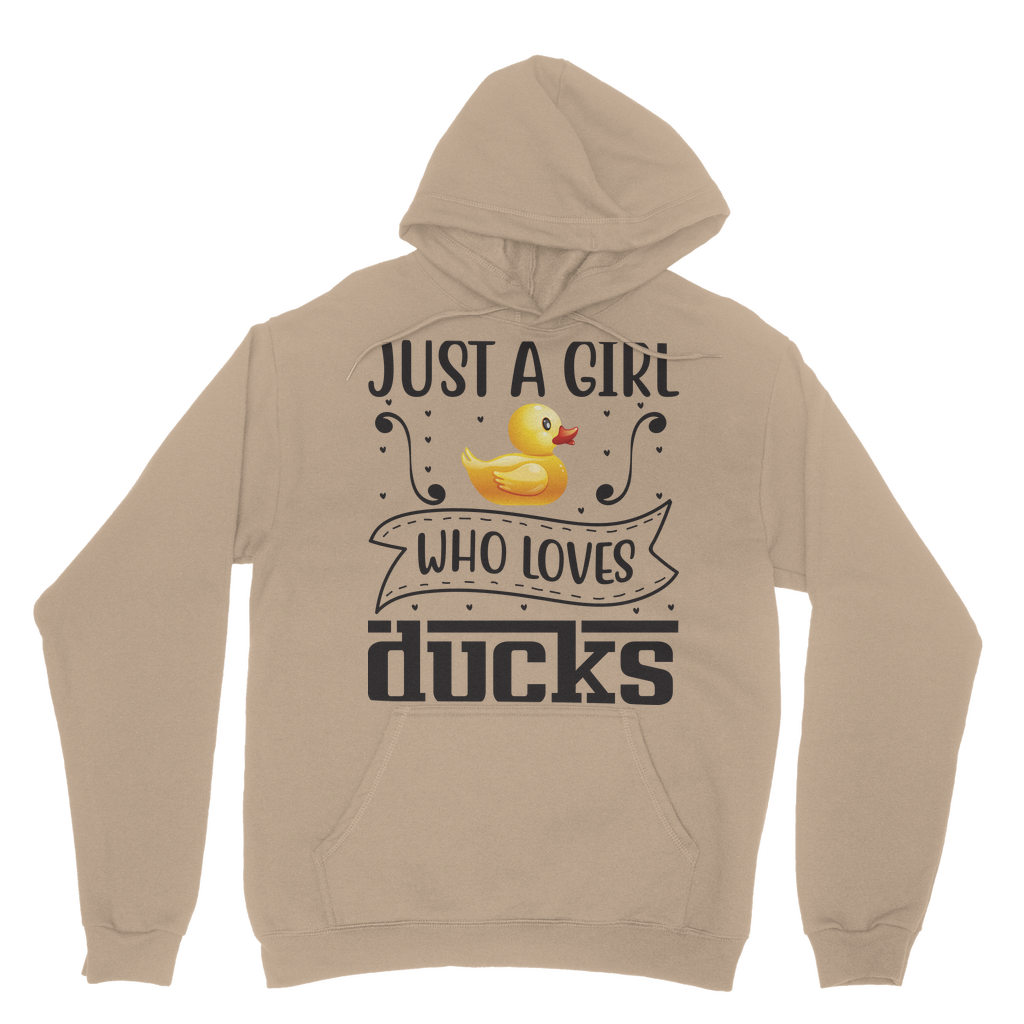 Just a Girl Who Loves Ducks Classic Adult Hoodie