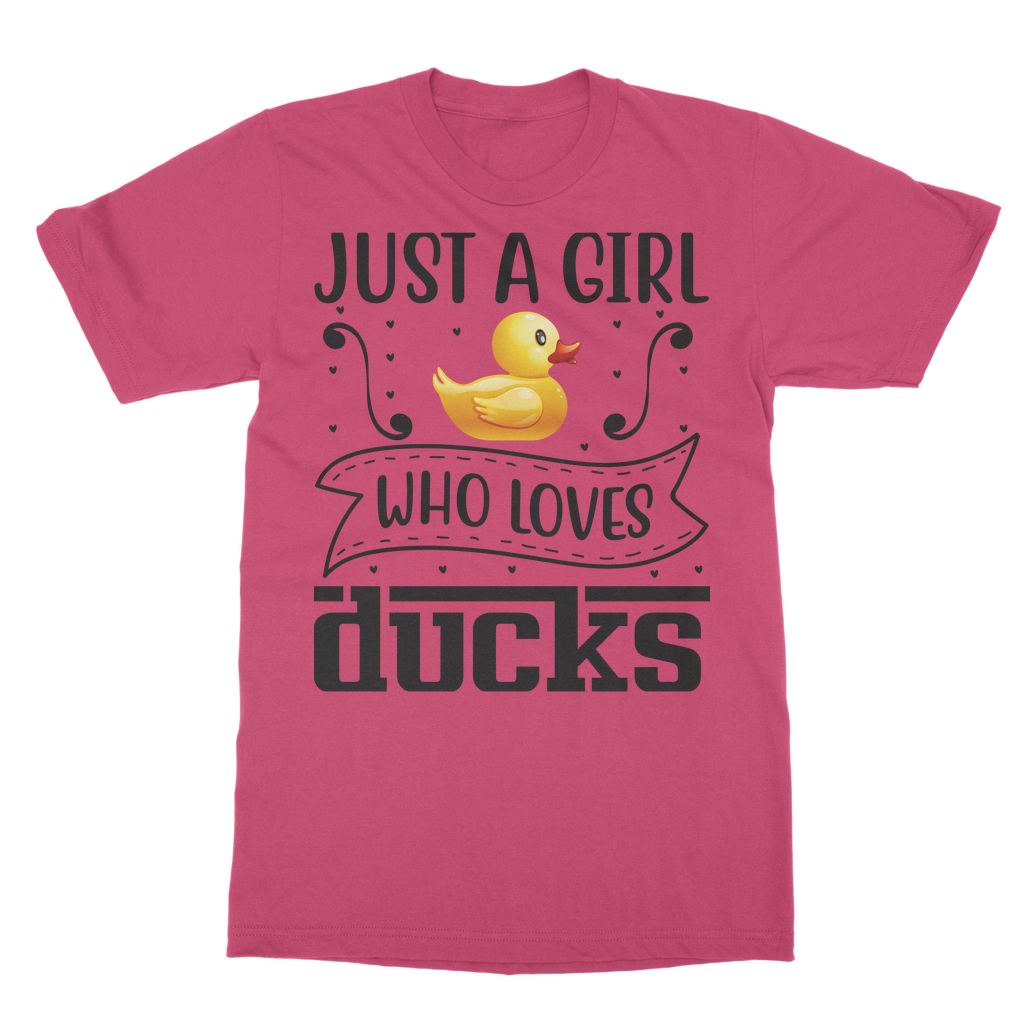 Just a Girl Who Loves Ducks Classic Adult T-Shirt