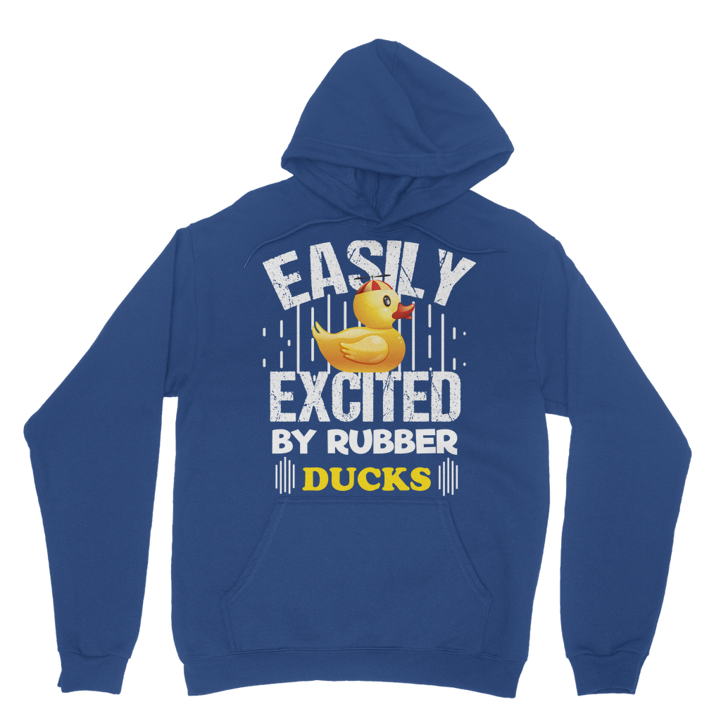 Easily Excited by Rubber Ducks Classic Adult Hoodie