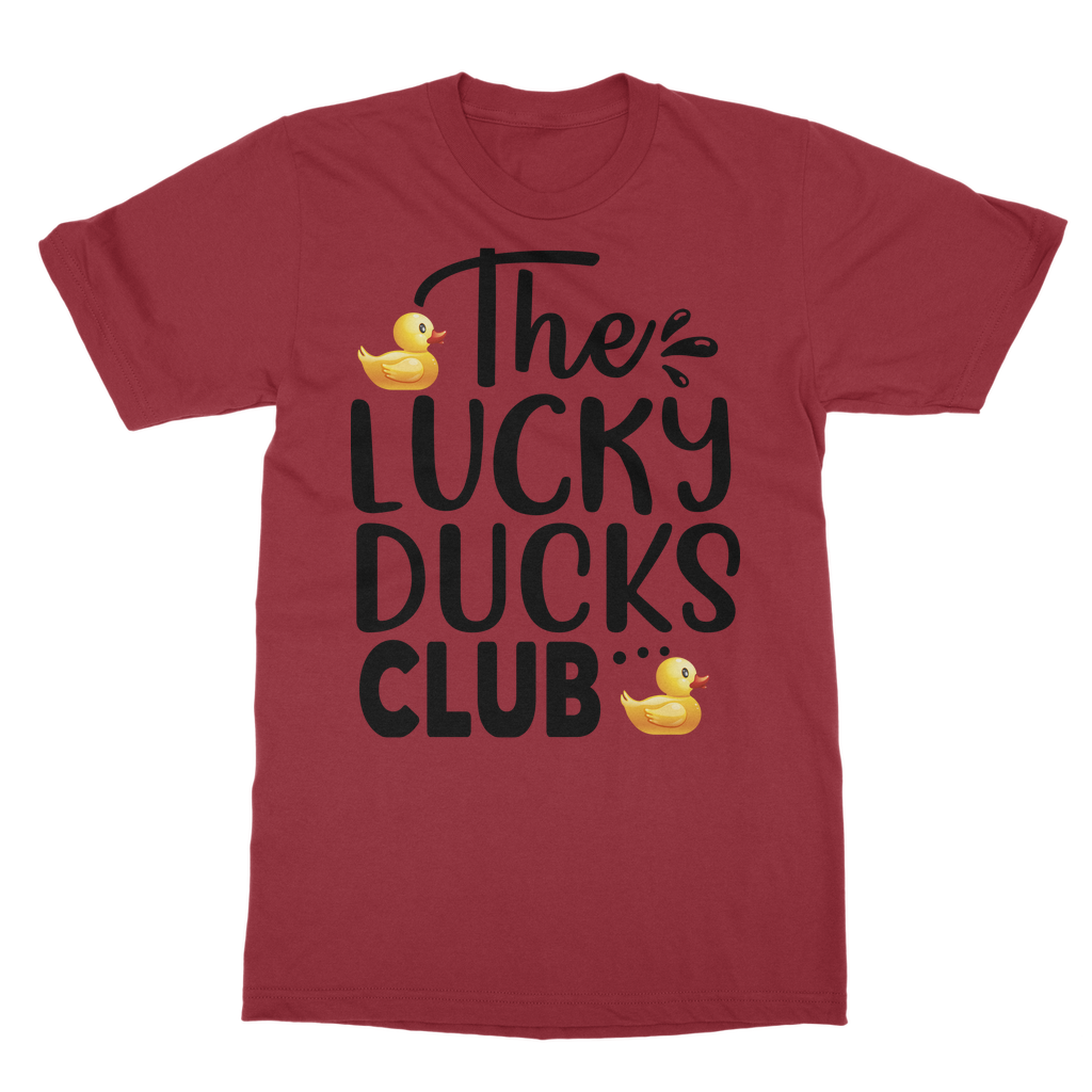 Lucky Ducks Club Classic Adult T Shirt Cruisingquackers 4224