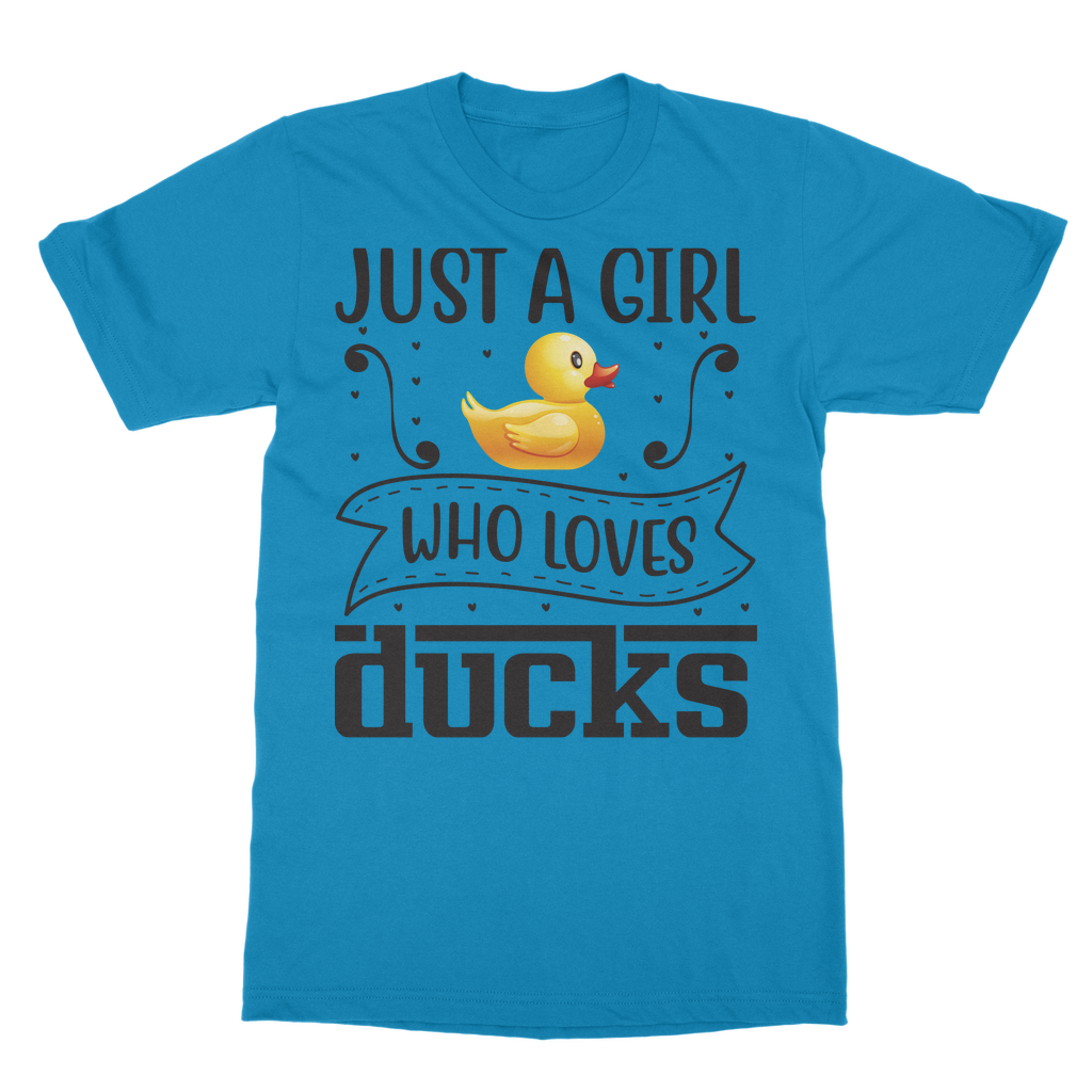 Just a Girl Who Loves Ducks Classic Adult T-Shirt